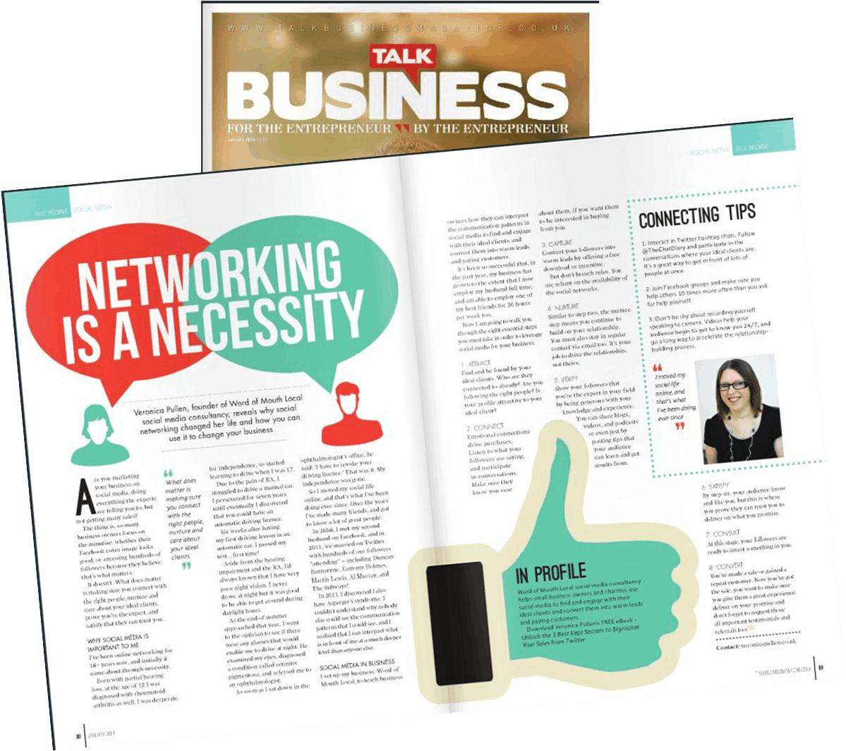 See Veronica Pullen in Talk Business Magazine | January 2014