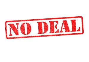 Red 'NO DEAL' rubber stamp graphic
