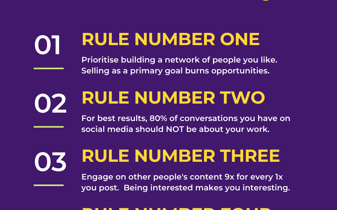 4 rules for social media marketing if an online income is your goal.